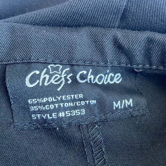 Black Chef’s Coat Size Medium Chef’s Choice - Picture 8 of 8